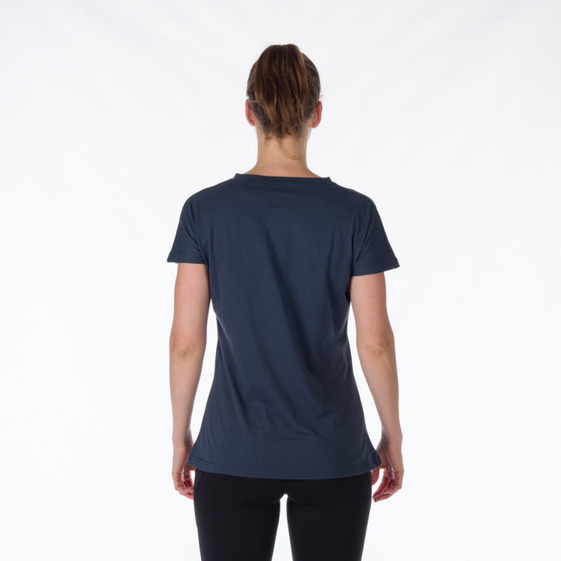 TR-4913OR Locker geschnittenes T-Shirt für Damen im Baumwollstil mit Aufdruck MAYME - 