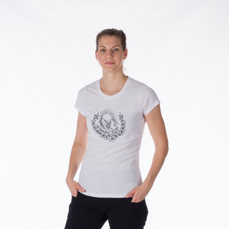 TR-4911OR Damen-T-Shirt im Baumwollstil mit Piktogramm MAUDE - 
