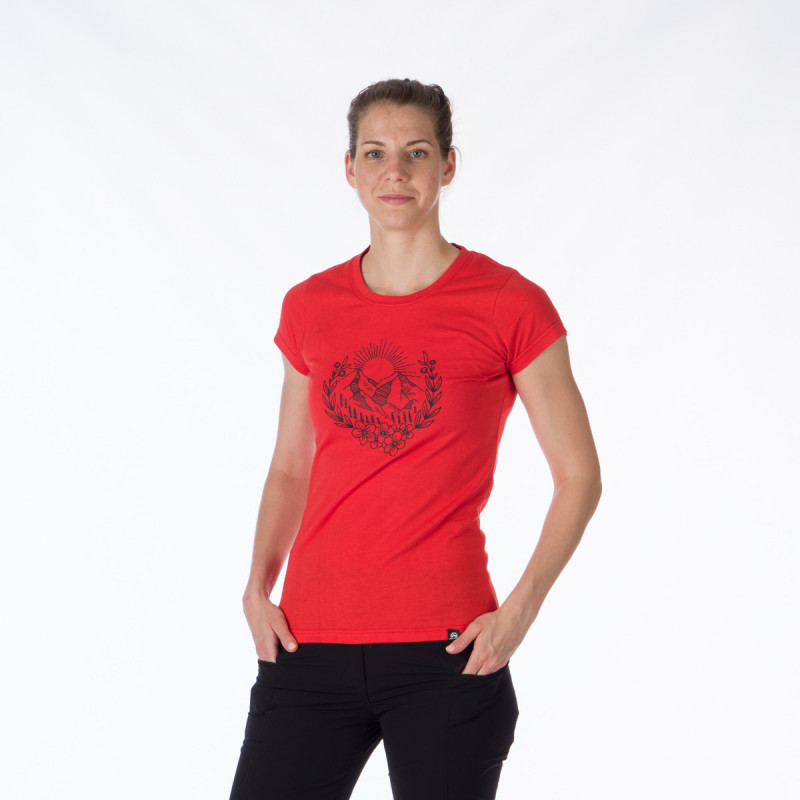 TR-4911OR women's t-shirt cotton style with pictogram MAUDE - 