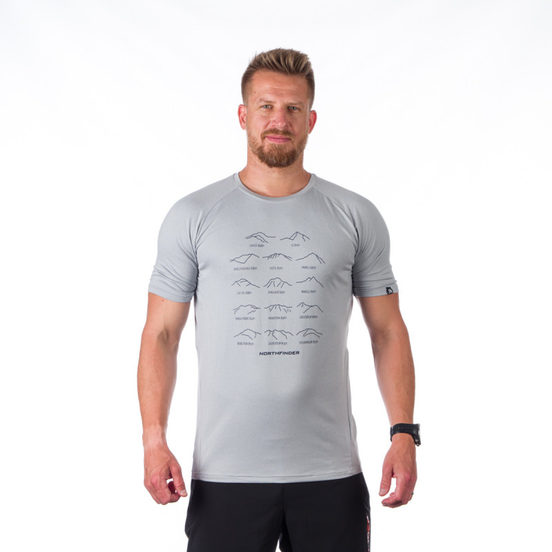 TR-3924OR men's active t-shirt with print from recycled fibers JOHN/JONATHAN  - 