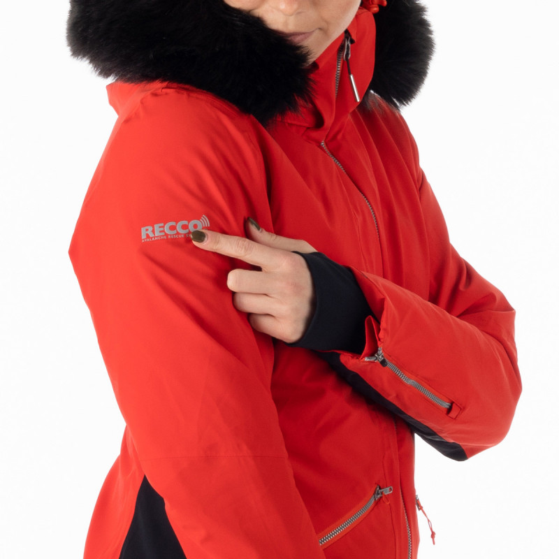 BU-6042SNW Technische Ski-Isolierjacke für Damen mit vollständiger PrimaLoft-Ausstattung BLANCHE - 