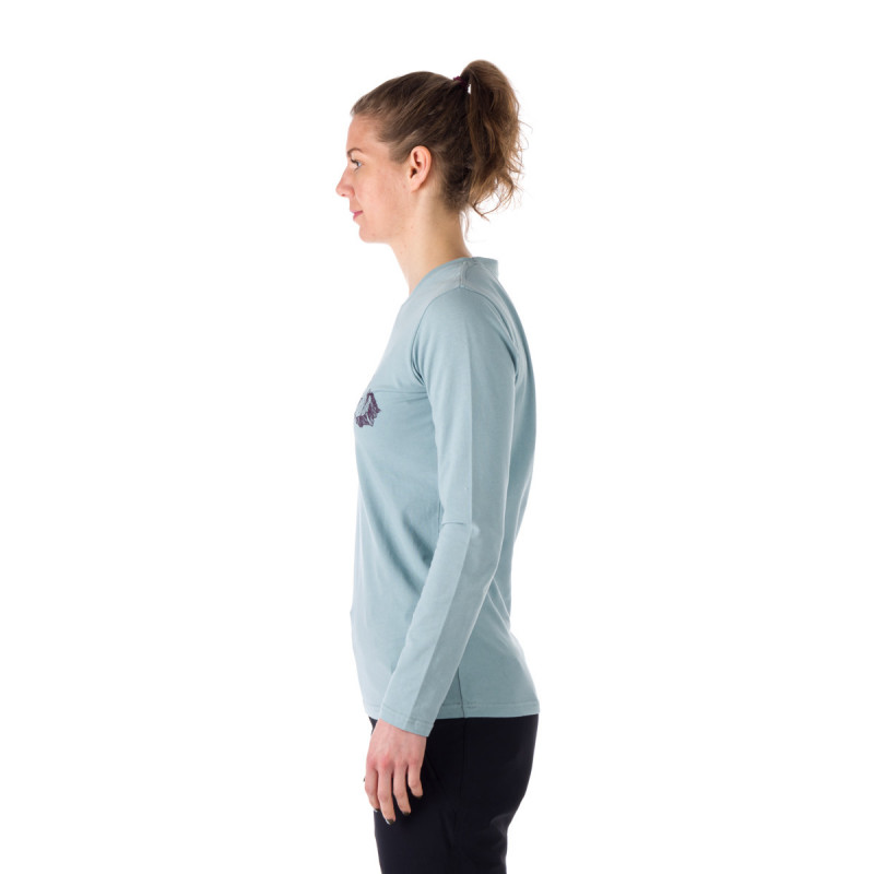 TR-4874OR women's t-shirt loose fit cotton style ESSIE - Women's long-sleeve shirt made of cotton and spandex fibers.