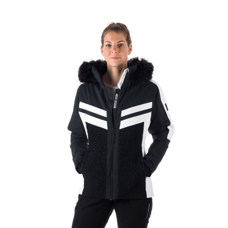 BU-6044SNW dámska lyžiarska trendy zateplená bunda BRANDI - 
