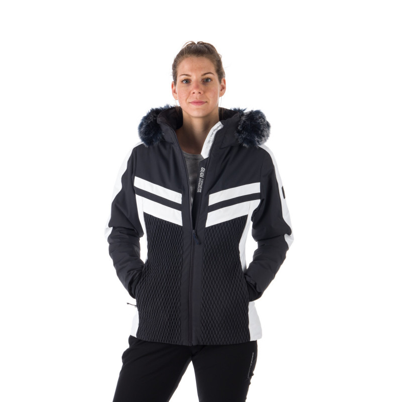 BU-6044SNW dámska lyžiarska trendy zateplená bunda BRANDI - 