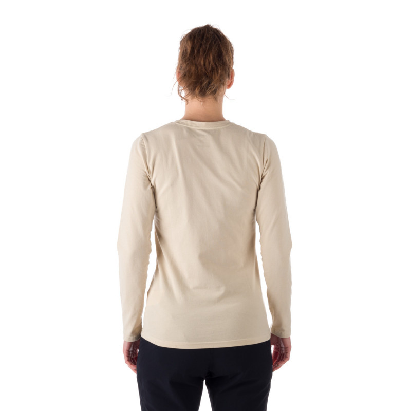 TR-4874OR Damen-T-Shirt im lockeren Baumwollstil ESSIE - Damen-Langarmshirt aus Baumwolle und Spandex-Fasern.