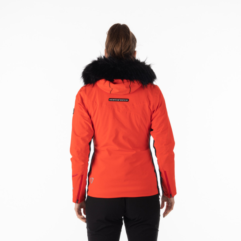 Women's waterproof ski jacket TOHNISELA BU-4790SNW - <ul><li>Dermizax™ EV – a non-porous membrane that achieves the highest level of waterproofness, breathability and resistance to condensation</li><li> Primaloft® premium insulation material</li><li> RECCO® avalanche rescue system</li>