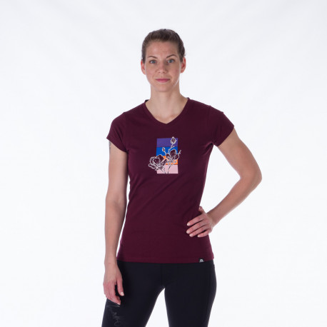 TR-4914OR Damen-T-Shirt im Baumwollstil mit Aufdruck MEAGAN