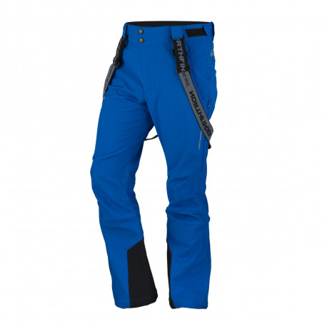 Men's ski softshell insulated pants.