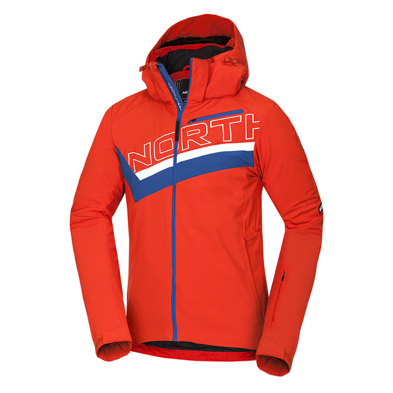 Men's ski trend jacket insulated full pack softshell 3L NATHAN - <ul><li>A ski jacket designed for downhill skiing</li><li> Waterproof and breathable softshell material with membrane ensures the wearer is dry and comfortable in all weather conditions</li><li> Elastic material for greater freedom of movement and wearing comfort</li>