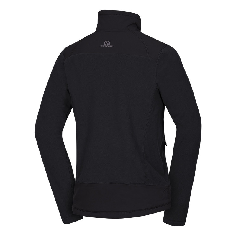 Men's fleece sweater BENDIK - <ul><li>Fleece sweater is made of polyester fabric NorthPolar 320 and keeps the heat and wicks moisture quickly</li><li> The both sides of the strechy material have antipilling treatement</li><li> Regular fit design with full-length zipped, stand-up collar and prolonged back part</li>