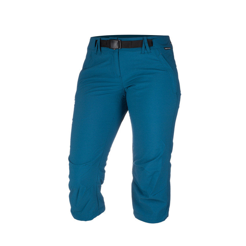 Women's woven-ripstop 3/4 shorts outdoor activities 1-layer NAJILA - <ul><li>Lightweight functional sport trousers with waterproof finish, very flexible and comfortable</li><li> Practical cut, knee articulation and high elasticity of material gives maximum freedom of movement in all weathers in all terrains</li><li> These trousers are ideal for trekking, outdoor activities, leisure time, as well as everyday wear</li>