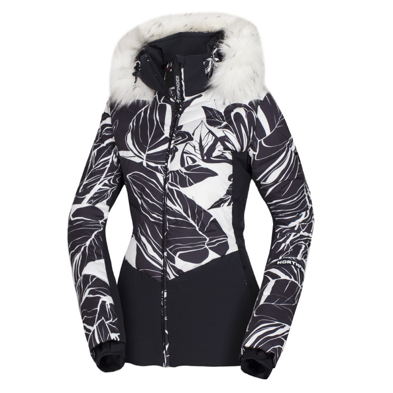 Women's jacket ski insulated trendy allowerprint full GHRISMENA