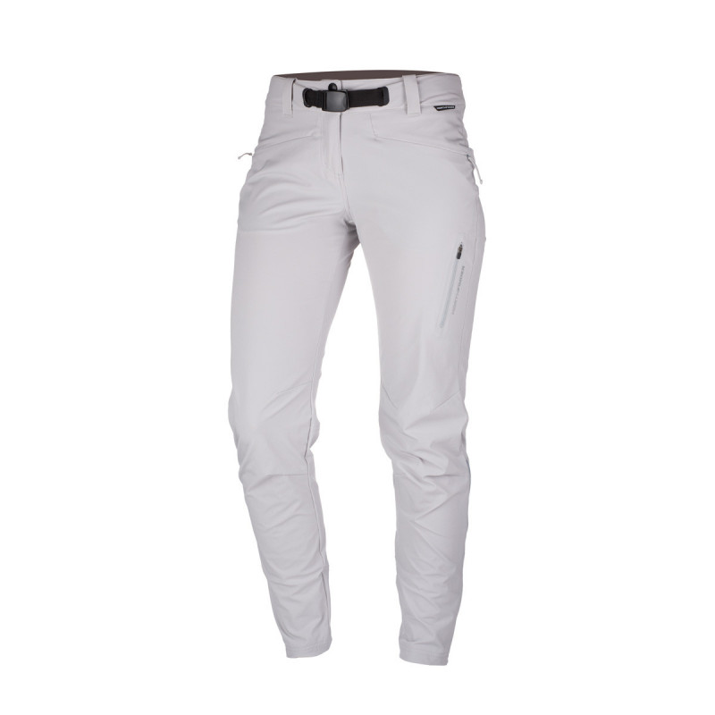 Women's woven-stretch trousers outdoor activities 1-layer tapered BALSTA