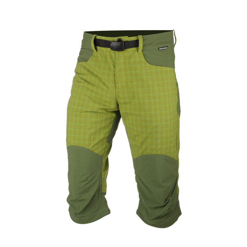 Men's woven-check 3/4 shorts outdoor activities 1-layer RUDHJI