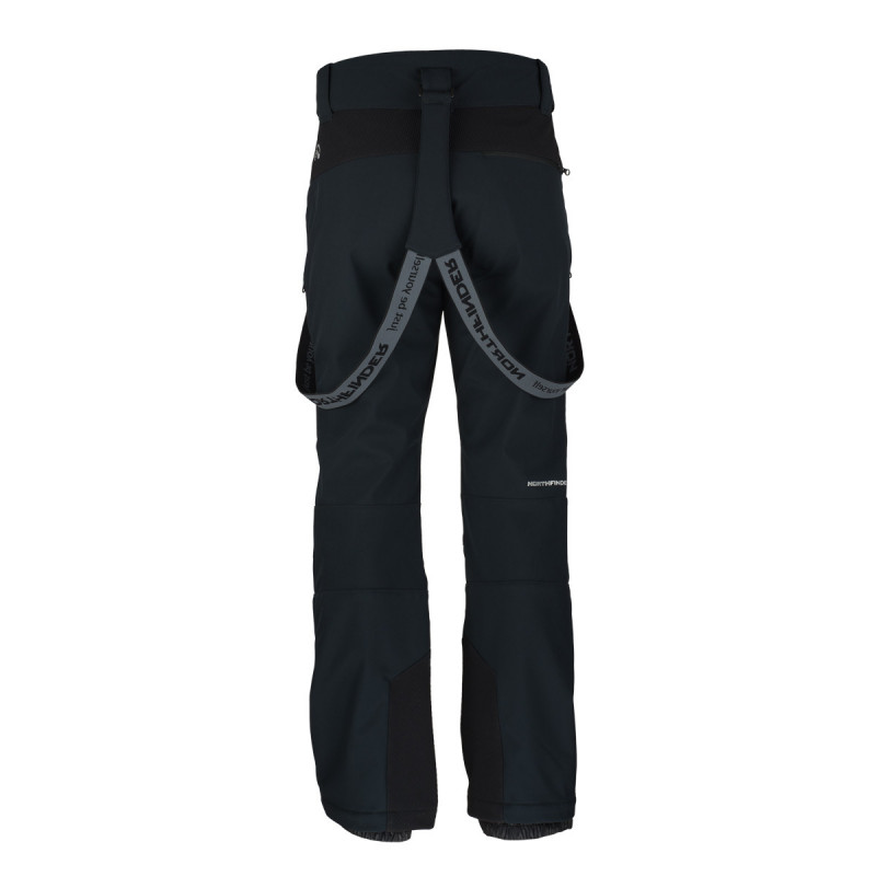 NO-3821SNW pánske lyžiarske regular fit softshellové nohavice 3L HASSAN - 