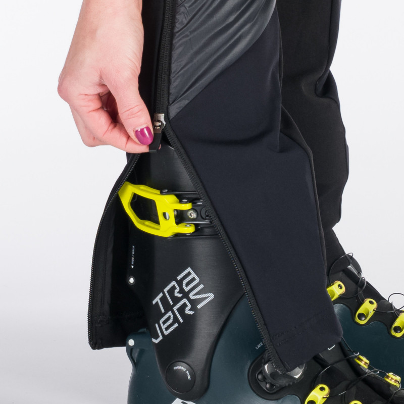 NO-4850SKP women's ski-touring hybrid active lightweight full zip pants with Polartec Alpha direct V - Ski-Touring-Hybridhosen mit durchgehendem Reißverschluss.