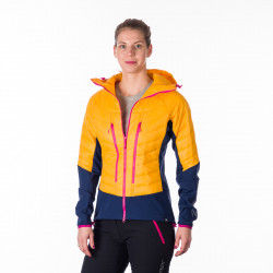 BU-6110SKP women's active ski-touring softshell hybrid jacket padded Primaloft Gold  OPALENA