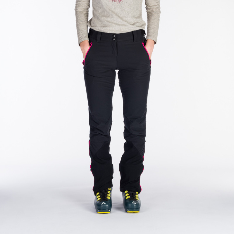 Women's hybrid trousers JAVORINKA NO-46611SKP - <ul><li>Hybrid women's trousers for moving in the mountains in sub-zero temperatures</li><li> Combination of a double-layer membrane with Primaloft® ECO insulation at the front and a tightly woven elastic knit at the back</li><li> Designed with ergonomics, high mobility and comfort in mind</li>