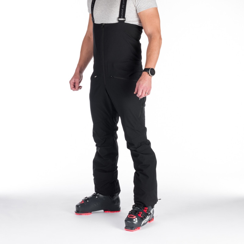 NO-3895SNW men's ski comfort high cut trousers with bib - Vyvýšený strih v oblasti hrudníka z elastickou zadnou časťou pre lepší pohyb.