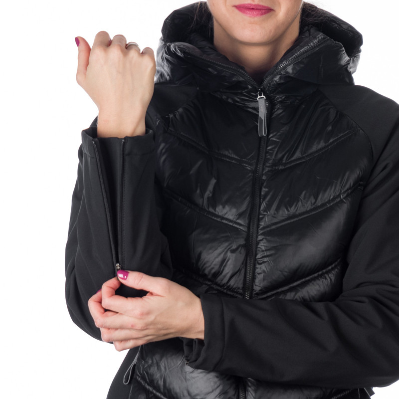 BU-6154SP women's trendy insulated jacket combined with softshell - 