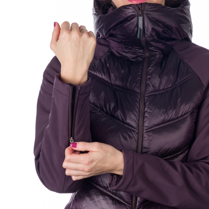 BU-6154SP women's trendy insulated jacket combined with softshell RITA - 