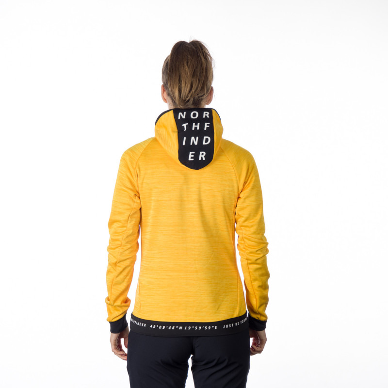 MI-4810OR women's melange outdoor active hoodie sweater - 
