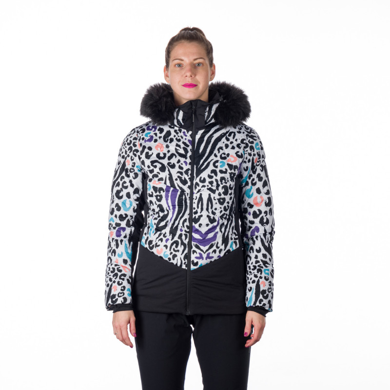 BU-6145SNW women's ski allover print insulated jacket - 
