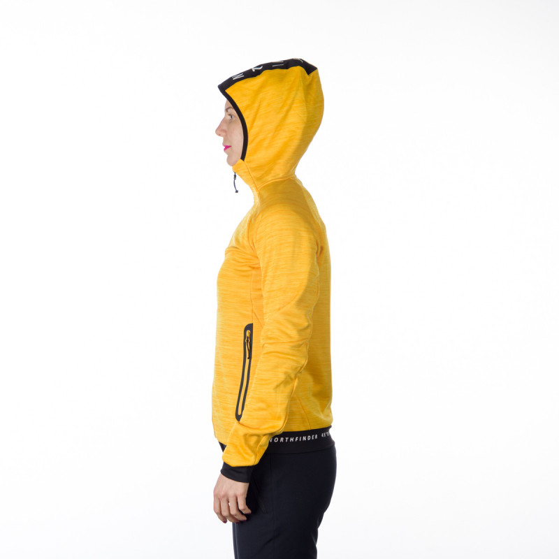 MI-4810OR women's melange outdoor active hoodie sweater - 