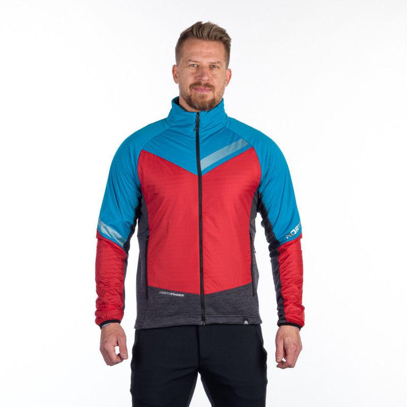 BU-5134OR men's active trekking athletic fit hybrid jacket - 