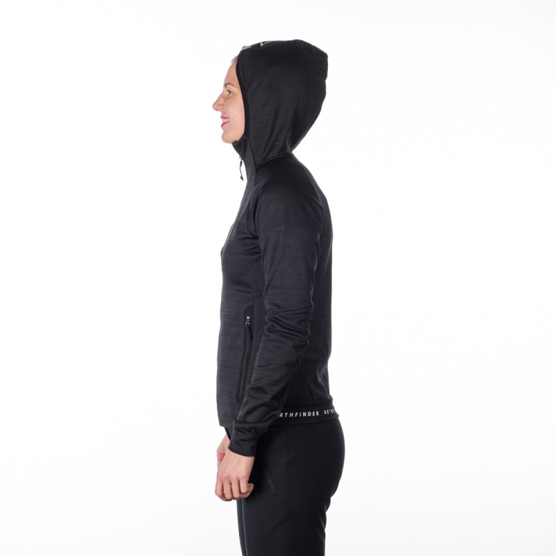 MI-4810OR women's melange outdoor active hoodie sweater PAULINE - 