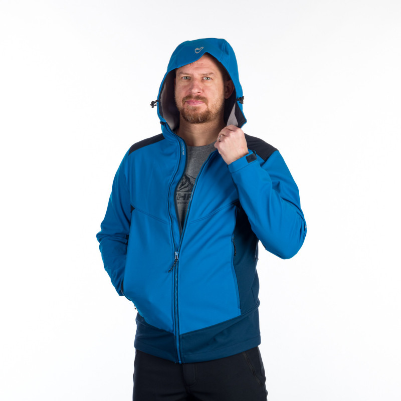 BU-5130OR men's outdoor hoody softshell jacket protect face 3L MORRIS - 