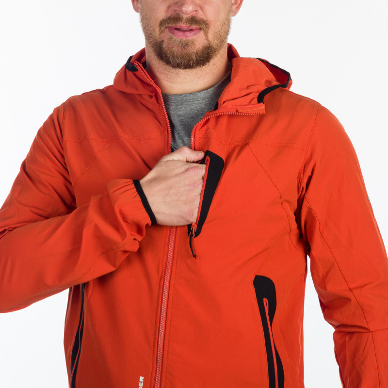 BU-5004OR men's softshell jacket active CASE - 
