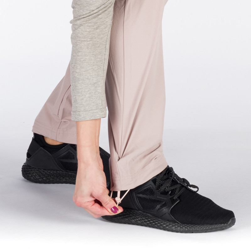 Women's stretch pants JIMENA - <ul><li>Lightwaight trousers made of breathable polyamide fabric with spandex fibres</li><li> Regular fit and sporty design with extra preshaped seat and stretch waistband with belt loops and snap closure</li><li> Two front, ergonomically placed pockets, additional pocket at the back</li>