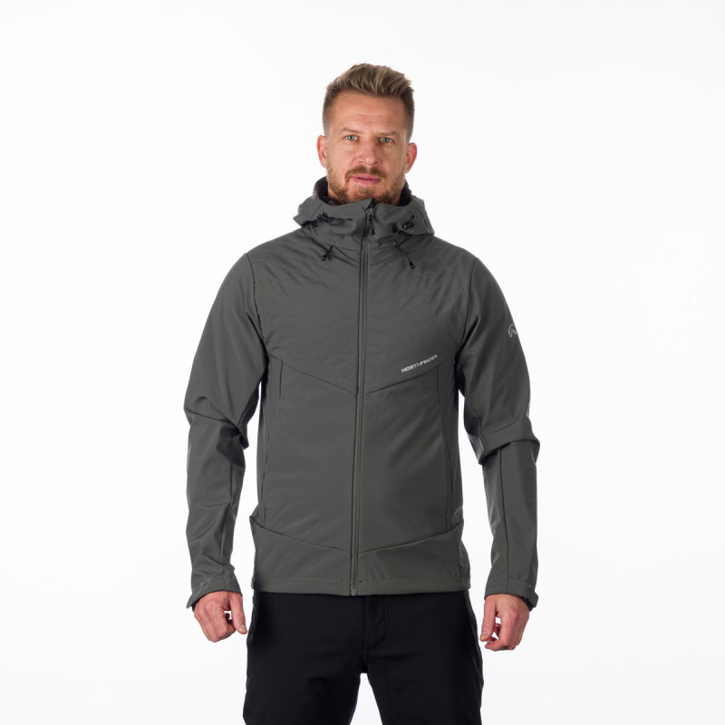 Men's insulated softshell jacket MARQUIS BU-5006OR - <ul><li>Elastic softshell</li><li> Inner side made of pleasant microfleece</li><li> Minimalist versatile design</li>