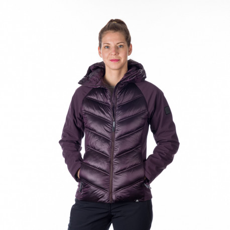 Women's hybrid insulated jacket with softshell parts RITA