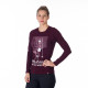 Women's breathable t-shirt with a print and a high proportion of FAYE cotton