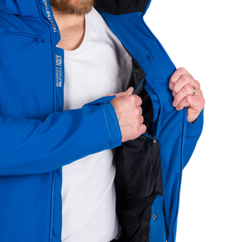 Men's ski jacket insulated DREWIN BU-50091SNW - <ul><li>Ski jacket designed for downhill skiing</li><li> The robust, waterproof, and breathable material with a membrane ensures the wearer stays dry and comfortable in all weather conditions</li><li> The elastic material provides greater freedom of movement and wearing comfort</li>