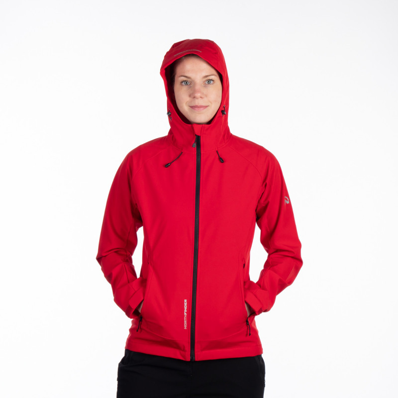 Women's ski softshelli jacket CIARA BU-6002OR - <ul><li>Versatile jacket designed in premium 3-layer softshell fabric</li><li> Parameters 10 000 mm H₂O / 5 000 g/m²/24 h</li><li> Attractive design</li>
