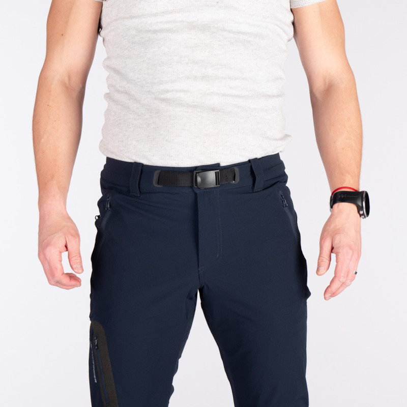 Men's stretch pants GAVIN - <ul><li>These trekking pants are made of light and stretch polyamid fabric blend spandex that ensures breathability and shaped parts deliver otimal mobility</li><li> The surface is treated with PFC free DWR coating</li><li> The waistband has an integrated belt and snap closure</li>