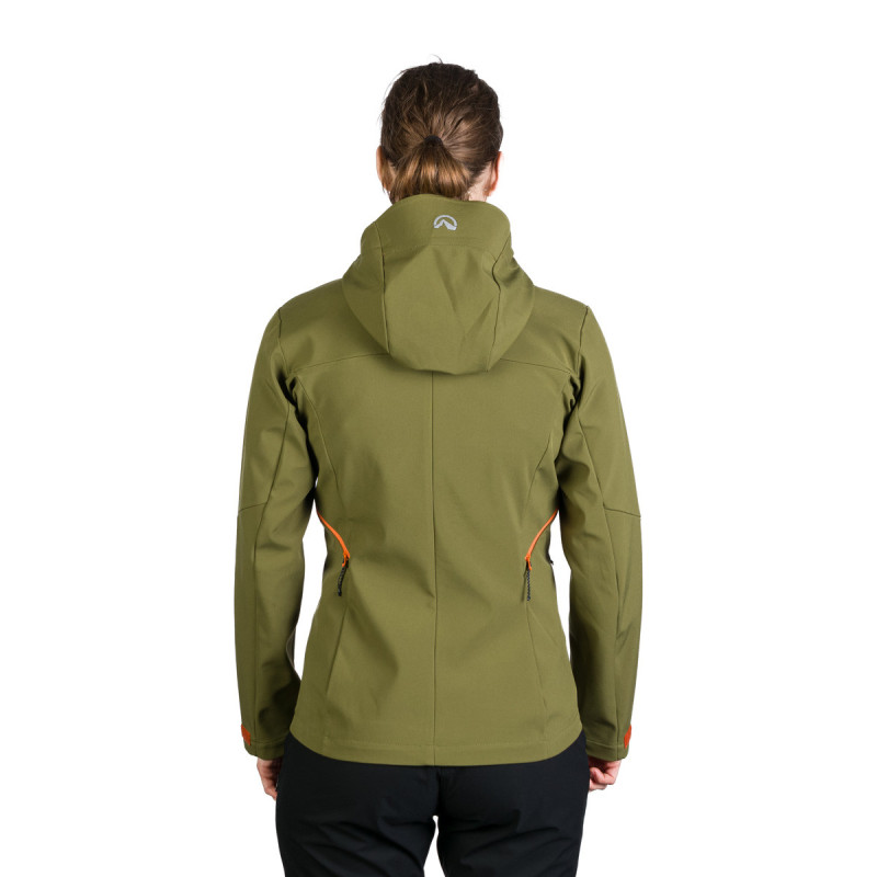 BU-6182OR dámska outdoorová softshellová bunda s kapucňou 3L  PATTY - 