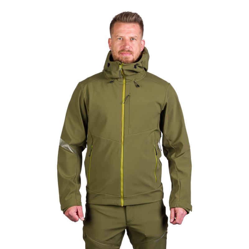 BU-5181OR men's outdoor hoody mountain softshell 3L jacket MONTE - 