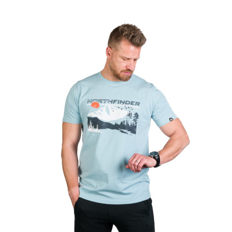 Pánské turistické elastické tričko prodyšné JEDEDIAH