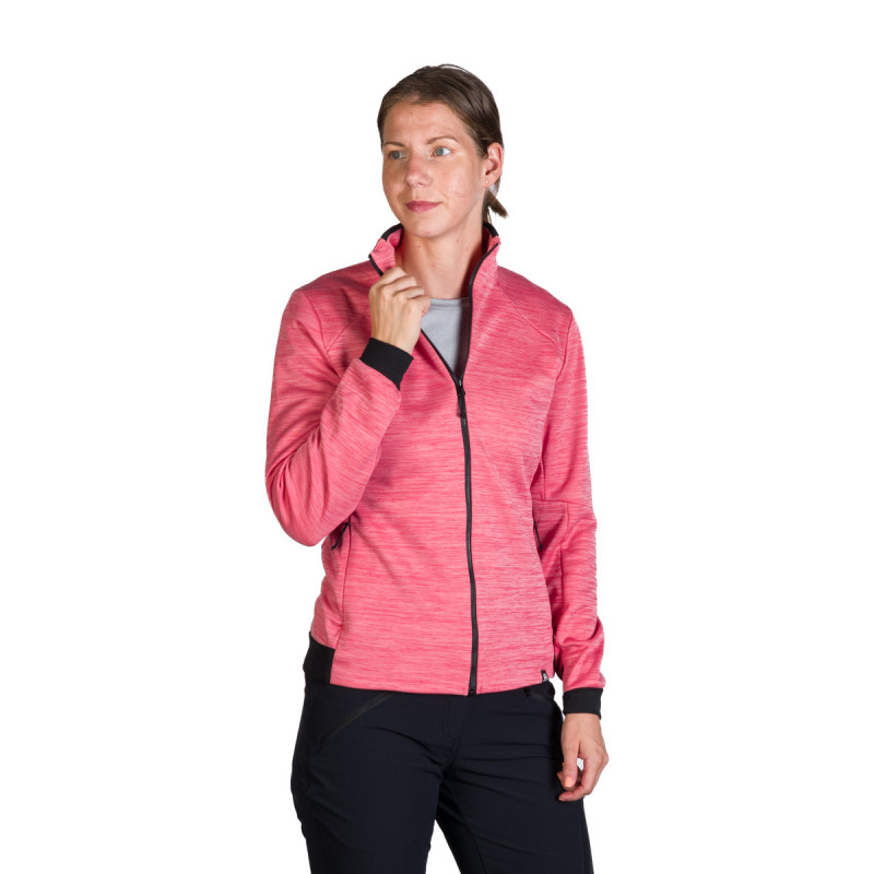 MI-4790OR women's mountain outdoor fit melange fleece sweater KAITLIN - 
