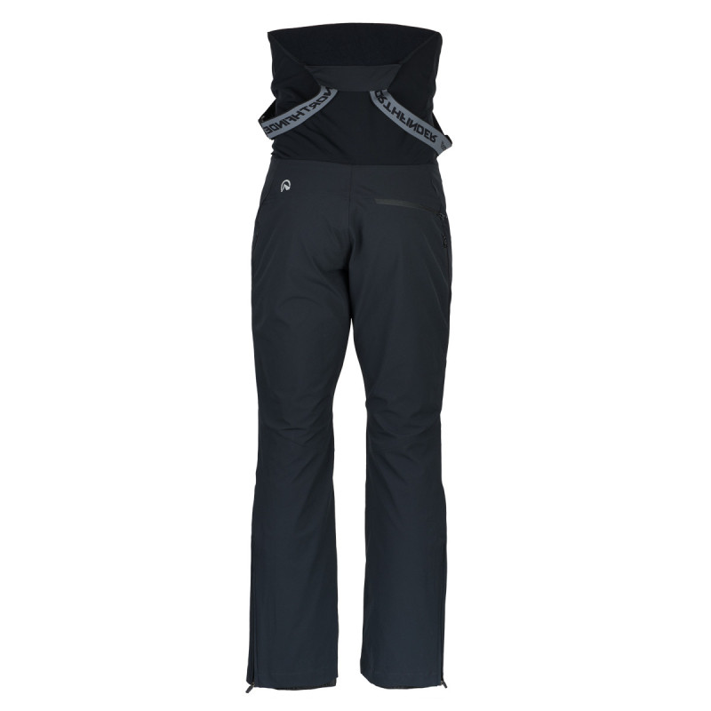 NO-3895SNW men's ski comfort high cut trousers with bib - Vyvýšený strih v oblasti hrudníka z elastickou zadnou časťou pre lepší pohyb.