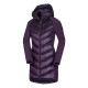 Women's hybrid insulated jacket of extended cut MARGIE