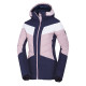 Women's insulated ski jacket with stitching IDA