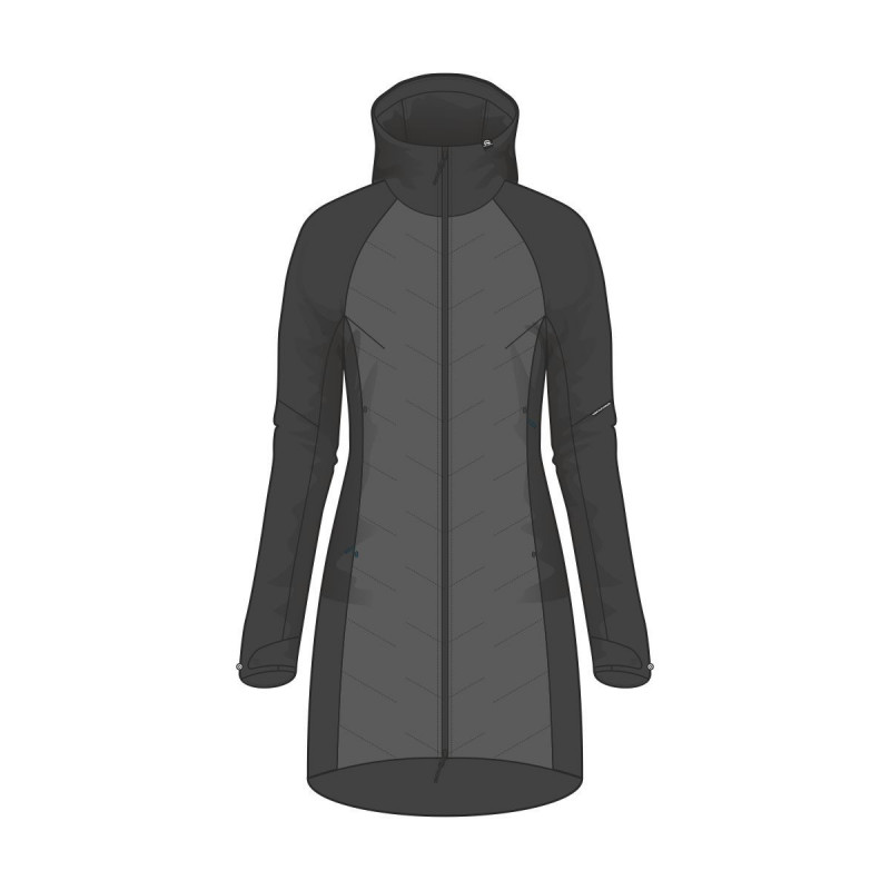 Women's insulated jacket urban style long RENSMIRA