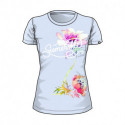 NORTHFINDER dámské tričko volnočasové melanžové bavlněné s Sumersfile EILANA