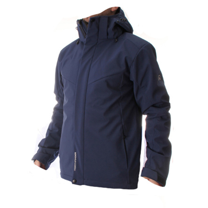 NORTHFINDER men's insulated jacket classic ski softshell 2-layer RIJAN