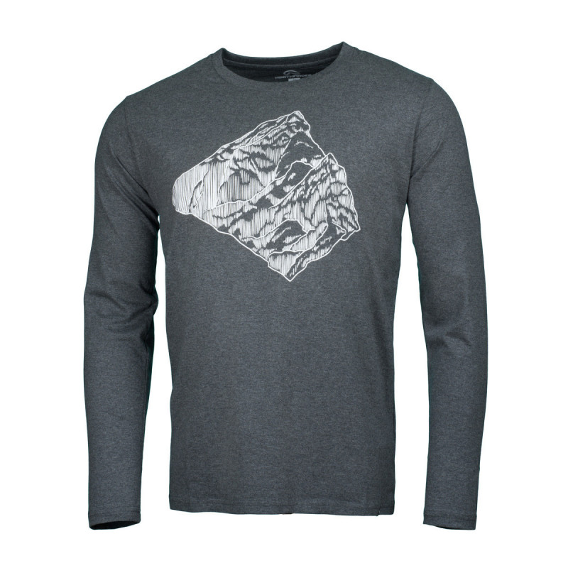 NORTHFINDER męski bawełniany t-shirt górski melanżowy ABELE